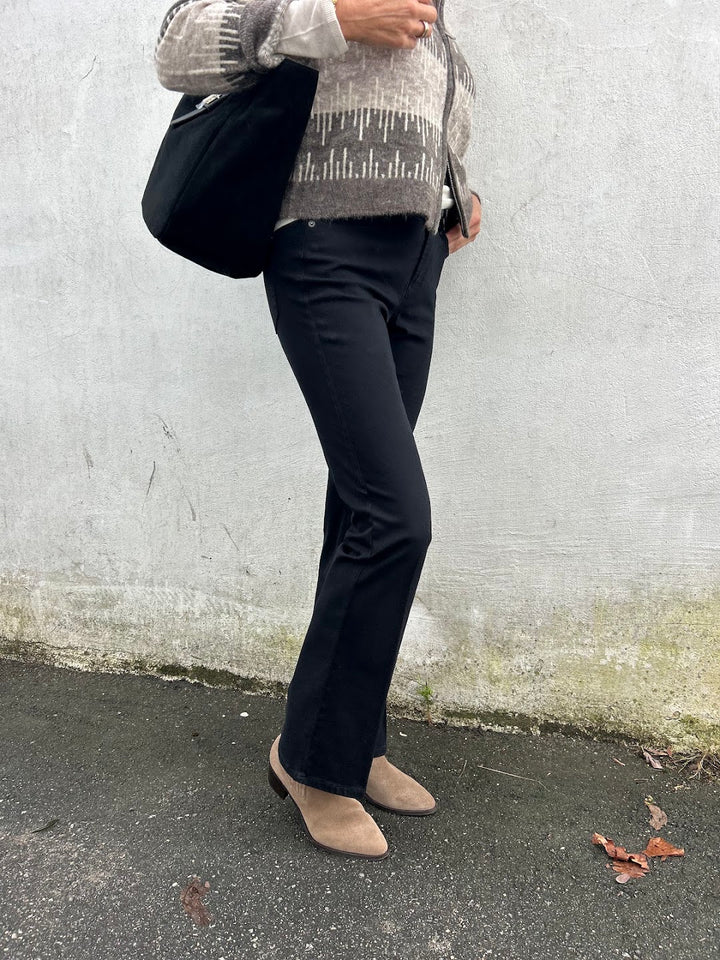 Paris flared black denim