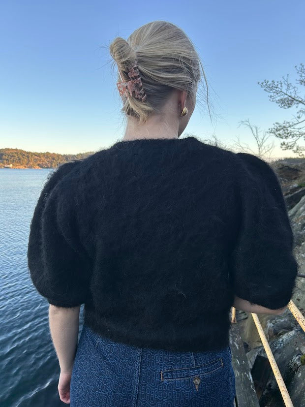 Hairy Knit Puffed Jacket