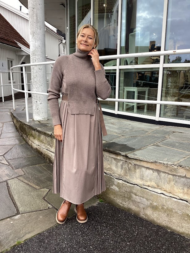 Knit Plisse Dress