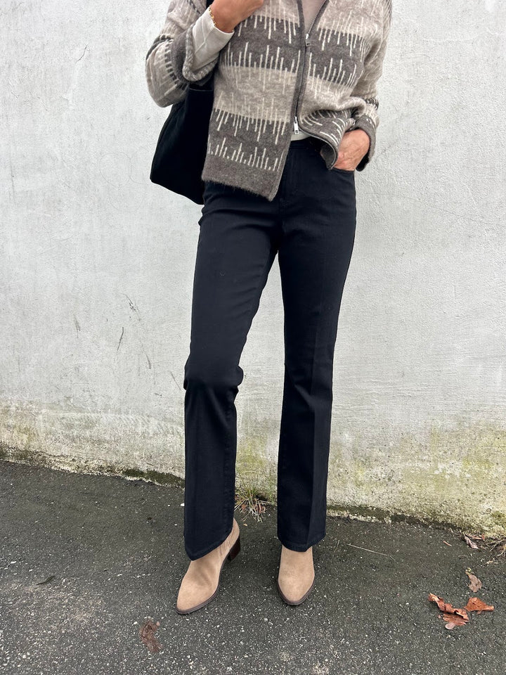Paris flared black denim