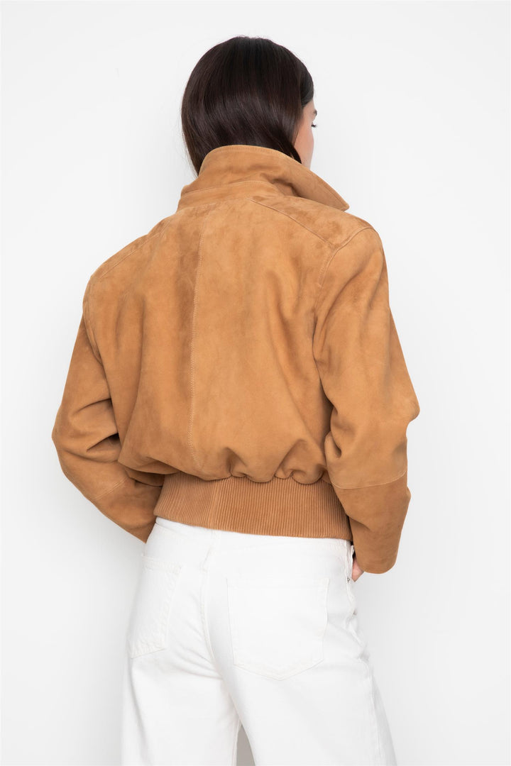 Lex Leather Bomber Jacket
