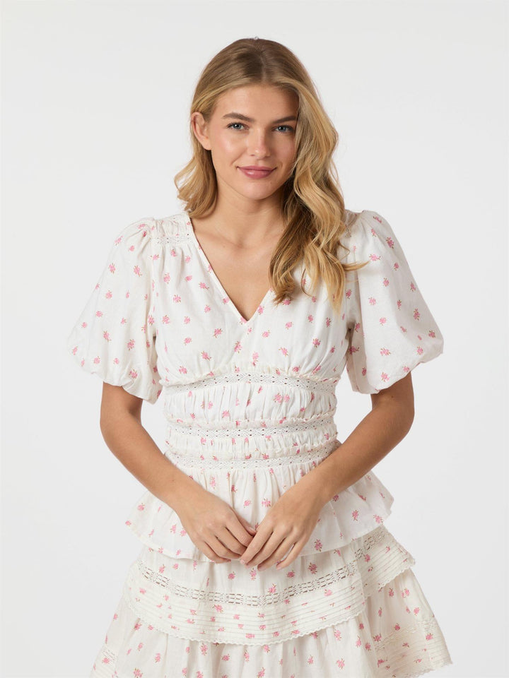 Sapura Fleurie Bluse