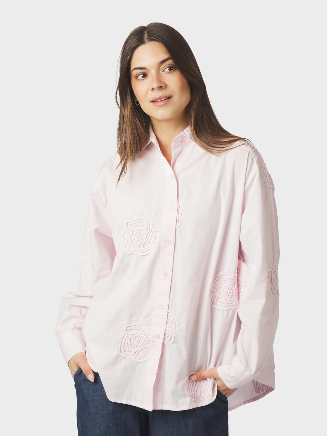 Dalma dari emb shirt lighht pink