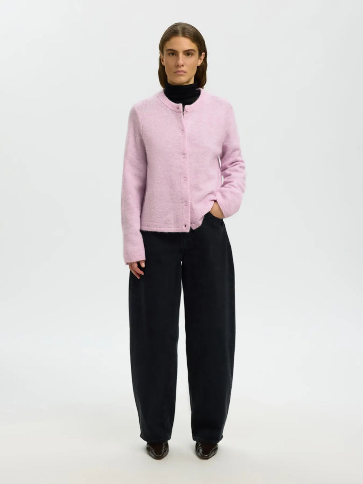 lulu new knit cardigan winsome orchid