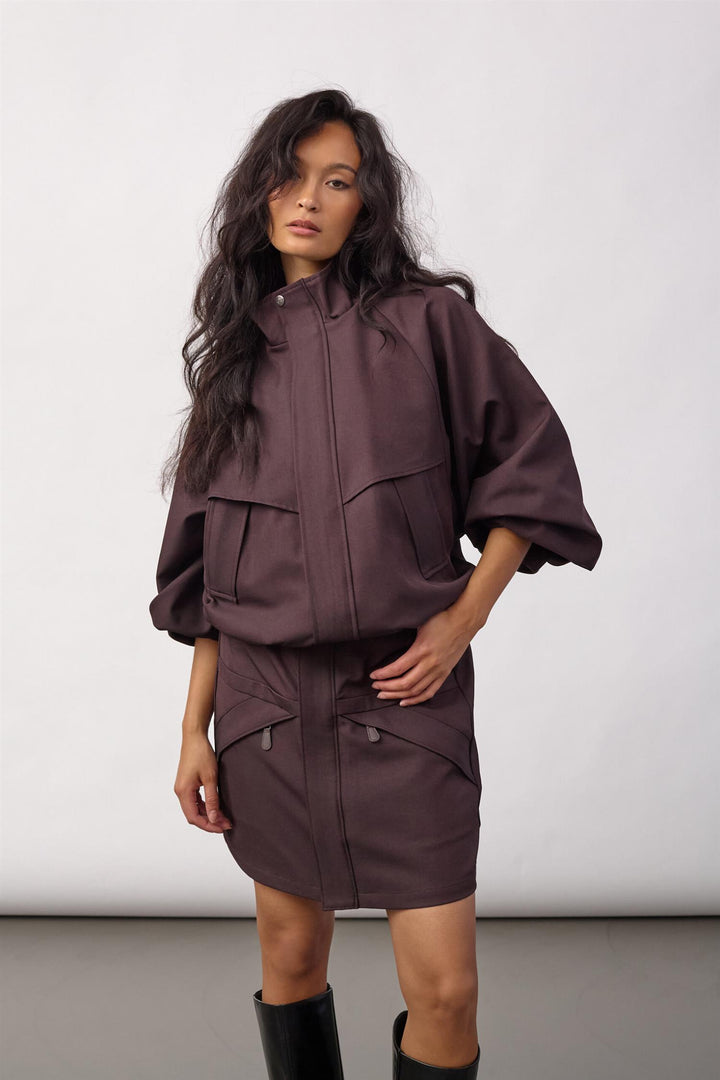 Luna jacket bison