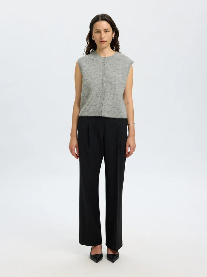 SLFLULU SL BUTTON O-NECK VEST EX