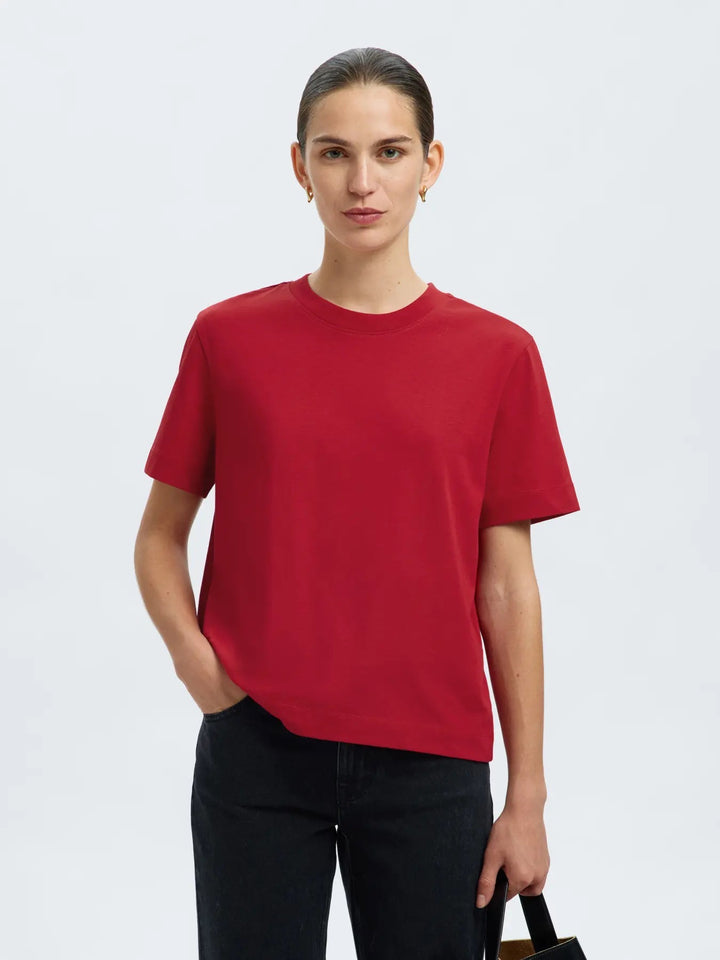 SLFESSENTIAL SS BOXY TEE
