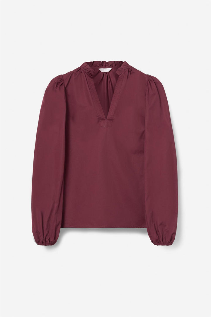 infinity blouse dark red