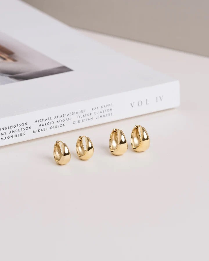 Bold Hoops Gold Medium