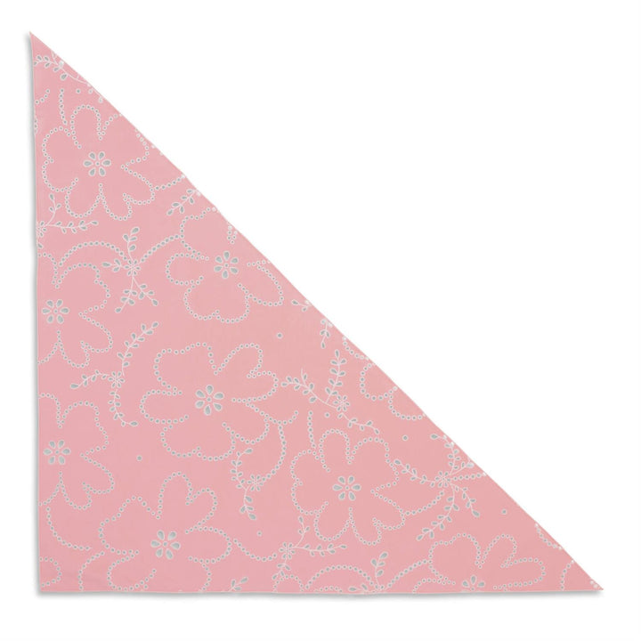 Floral Broderie bandana scarf