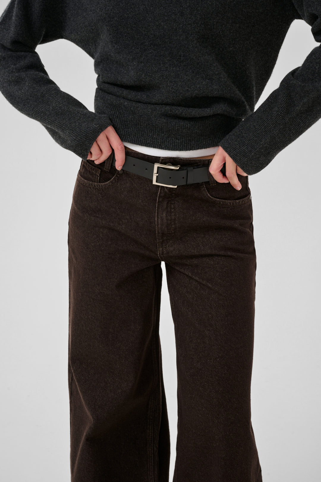 Ava high x wide dak brown