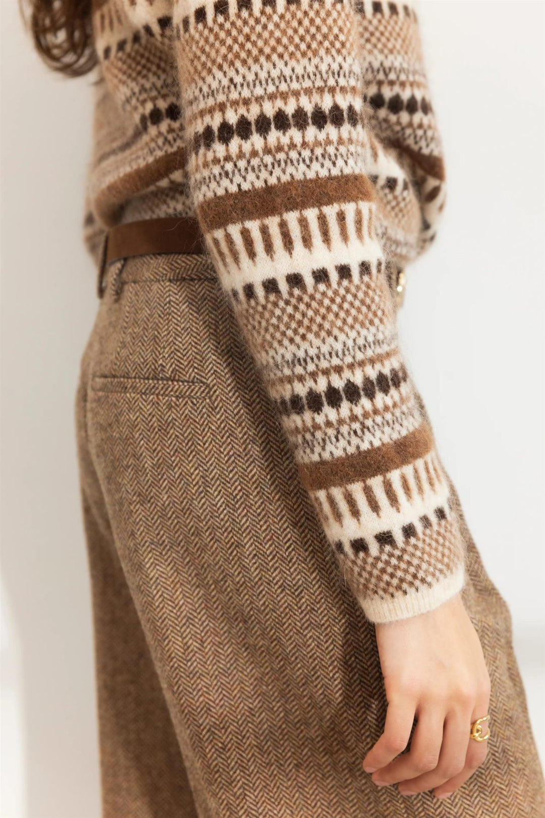 lumi knit dark brown