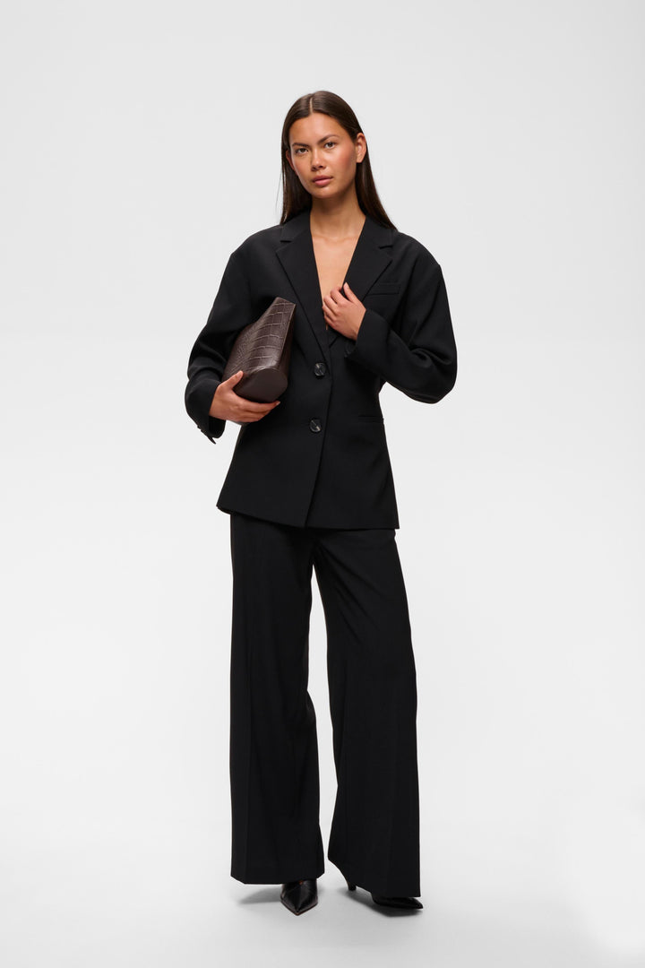 briez slit pants black