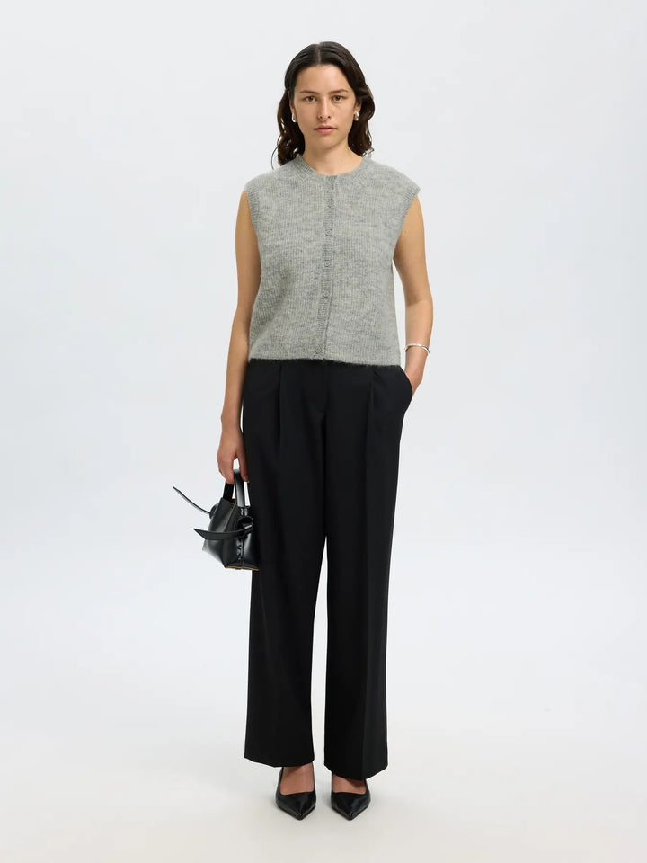 SLFLULU SL BUTTON O-NECK VEST EX