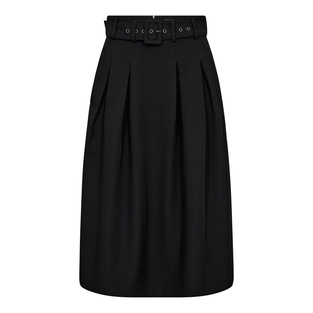 Luna Belt Midi Pleat Skirt