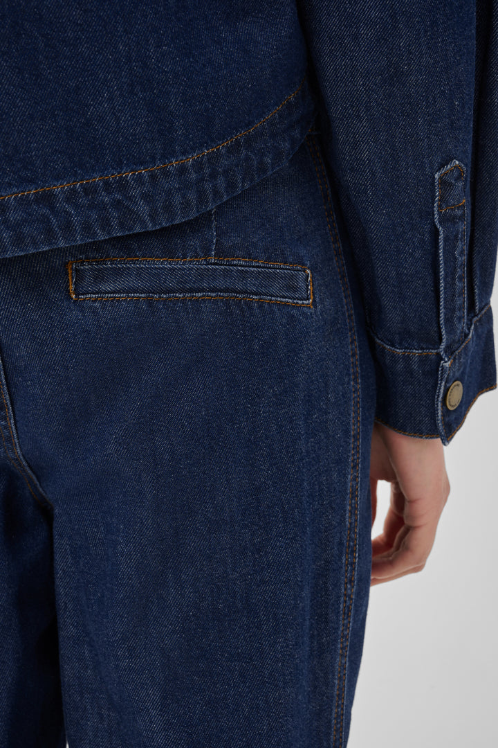 Hilma wide pant dark blue