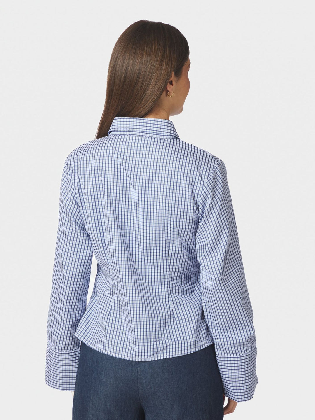 Fenli check shirt blue