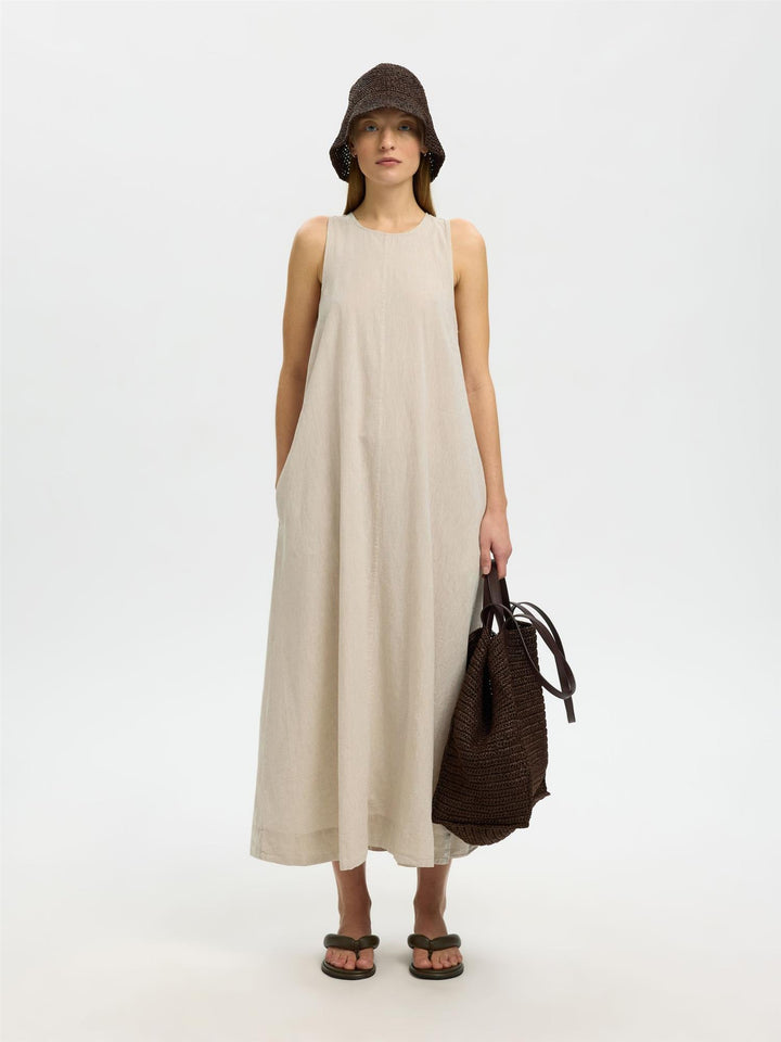 Luisa Relaxed Linen Blend Dress