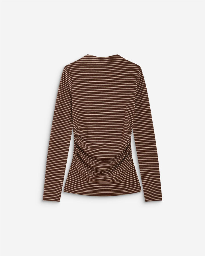 Aralee stripe top with gathered waist
