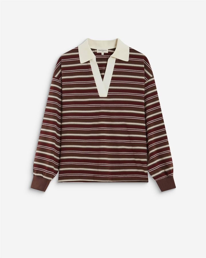Aron LS t-shirt chocolat
