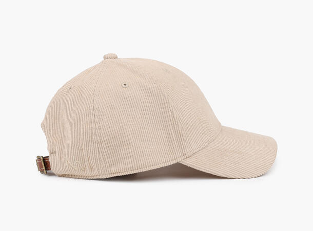 Signatur caps cordfløyel beige
