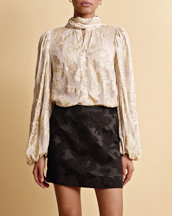 Brocade Georgette blouse