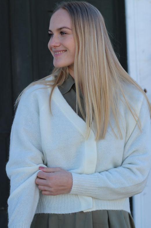 Brook knit boxy cardigan