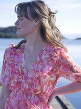 Stephanie Dress W Tiered Skirt