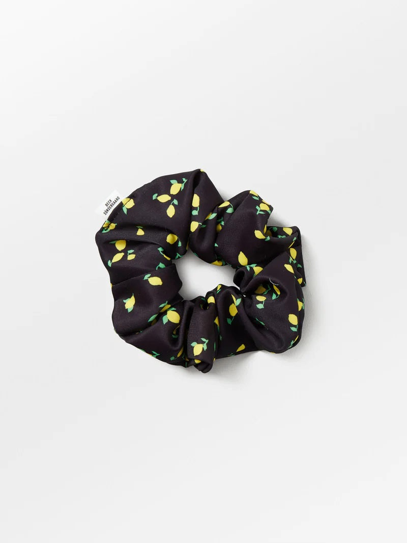 Limone scrunchie strikk