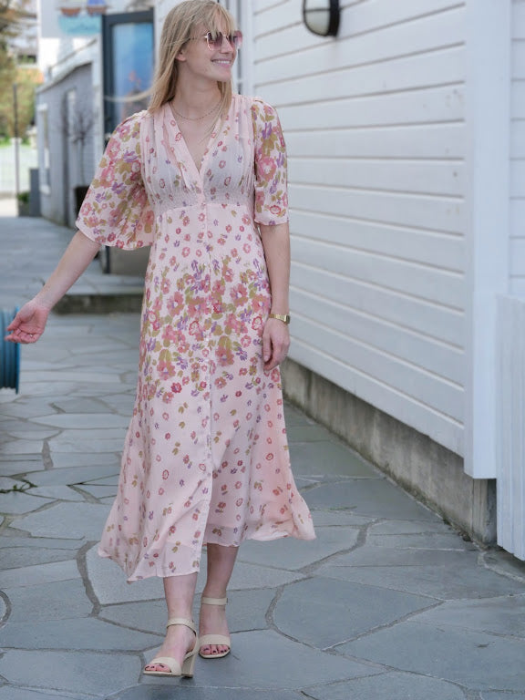 Satin Button Down Dress