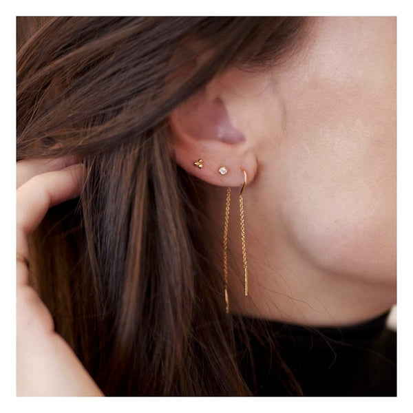 Petite flower studs