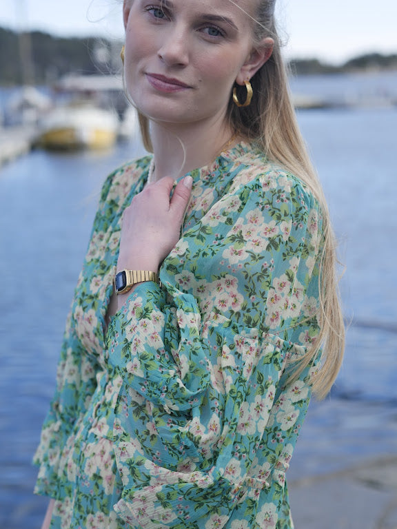 Chiffon V-neck Dress